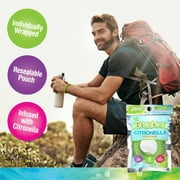 Pic Bugables Citronella Coils Reusable Wristband, One Size Fits All, 1 Pack, Mosquito/Gnats