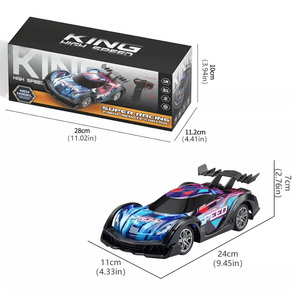 RC Drift Car 1:24 Remote Control Car 4WD Drift RC Cars 2.4Ghz High Speed RC Vehicle with LED Lights Racing Toy Cars