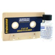 2-Pack VHS Head Cleaning Tape - Wet/Dry Cleaner For VCR Player/Recorder