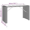 thumbnail image 4 of vidaXL 9 Piece Garden Bar Set Brown Poly Rattan, 4 of 5