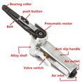 thumbnail image 3 of Handheld Portable Small Pneumatic Sand Belt Machine 10*330 Air Belt Sander Grinding Machine Home DIY Manual Grinding Polishing Machine with 2 Sand Belts, 3 of 4