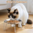 thumbnail image 3 of Comederos elevados de acero inoxidable para gatos Wellbro, 2 piezas, 3 of 6