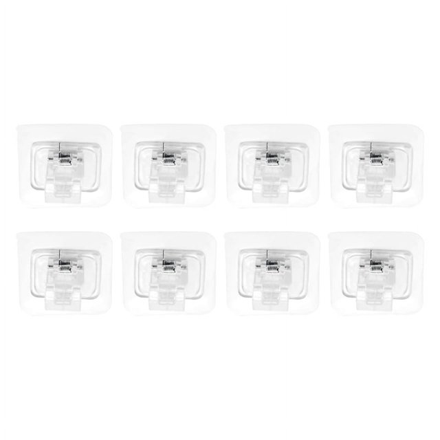 Soporte para barra de cortina sin perforaciones, ganchos adhesivos para soporte de barra de cortina, soportes para barra de cortina sin perforaciones, abrazadera para colgar para el hogar