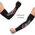 thumbnail image 4 of ALAZA Black Cool Wolf UV Sun Protection Arm Sleeves UPF 50+ Compression Cooling Sleeve 1 Pair, 4 of 7