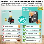 Jacgood Slushie Machine for Home - No Ice Needed 70oz Slushy Machine, with Self-Cleaning & 6 Preset Programs Frozen Drink Maker,Frozen Margaritas, Frappés, Milkshake, and More