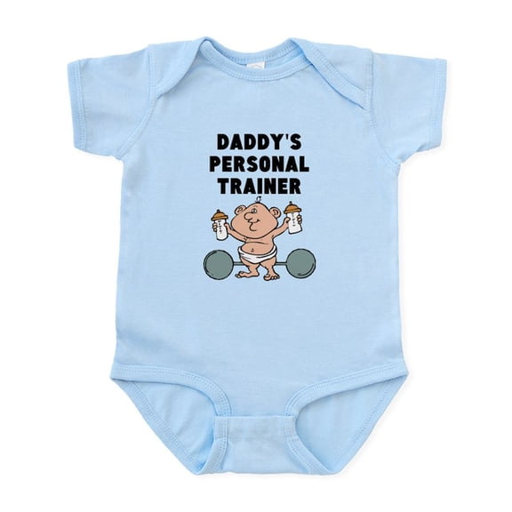 CafePress - Daddys Personal Trainer Body Suit - Baby Light Bodysuit, Size Newborn - 24 Months
