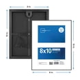 thumbnail image 5 of Mainstays Format 8 x 10 Front-Loading Picture Frame, Black, Holds Two 4 x 6 Photos or One 8 x 10, 5 of 9