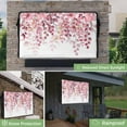 thumbnail image 2 of Outdoor TV Cover 30 to 32 Inches, Pink Eucalyptus Leaves Abstract Branch Farmhouse Retro Leaf Waterproof TV Cover with Remote Control Pocket, Flat Screen TV Cover Protector for Outside TV, 2 of 6
