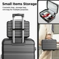 thumbnail image 6 of Luggage Sets 11 Piece, Expandable ABS Durable Suitcases Sets, Lock Travel Checked Luggage Sets Black, 6 of 9