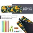 thumbnail image 5 of Honeii Fresh Orange Pattern Pencil Case, Pencil Pouch, Pencil Case Small, Pencil Pouch Aesthetic, PVC Pencil Pouch, Pencil Bag, Makeup Pouch, 5 of 7