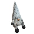 thumbnail image 2 of 29" Winter's Bloom Grey and White Oversize Table Top Christmas Gnome Decoration, 2 of 2