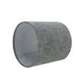 thumbnail image 2 of Aspen Creative 31191 Transitional Drum (Cylinder) Shaped Clip-on Construction Lamp Shade in Grey, 5" Wide (5" x 5" x 5"), 2 of 6