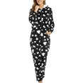 thumbnail image 4 of Mono de invierno ajustado para mujer, traje de una pieza de felpa para adulto, pijama cómodo para mujer Fridja  nalpqowj49525, 4 of 9