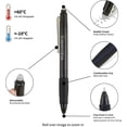 thumbnail image 2 of wqlpp-Retractable Erasable Gel Pens Black, 12 Pack Clicker Gel Ink Pens, 0.7mm Fine Point, Smooth Writing, Heat Erasable, Rewrites Clean with No Residue, 2 of 4