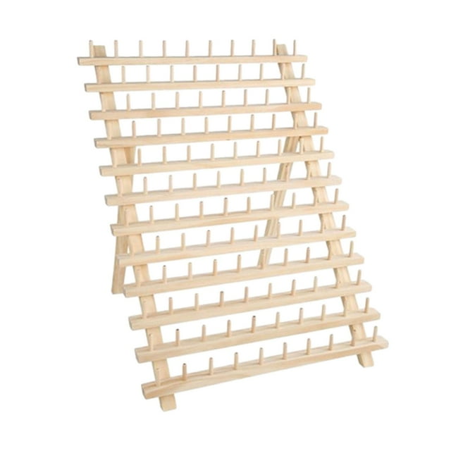 Soporte para Hilo de Coser, Soporte para Carrete, Herramienta para Trenzar El Cabello, Soporte para Carrete Colgante de Pared de Madera para Organizar 120Carrete40x36x53.5cm Sunnimix Estante para carrete de hilo de coser