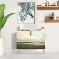 thumbnail image 2 of PixonSign Sideboard Buffet Cabinet, Kitchen Storage Cabinet with 2 Doors, Sunset Sky Over Wild Countryside Field, Cupboard Console Table for Dining Room - 35" L x 18" W x 29" H, 2 of 5