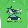 thumbnail image 4 of Inktastic Paradise Beach in West Palm Beach with Palm Trees and Car Boys or Girls Baby Bodysuit, 4 of 5