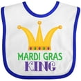 thumbnail image 3 of Inktastic Mardi Gras King Celebration Party Boys Baby Bib, 3 of 4