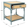 thumbnail image 4 of SAFAVIEH Roya Rustic 1 Drawer 1 Shelf Nightstand, Blue Grey/Natural, 4 of 14