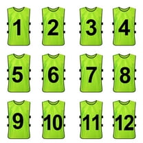TOPTIE Sets of 12 Blank Training Vest, Soccer Pinnies