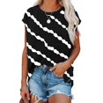 thumbnail image 2 of Birdeem T-Shirt Décontracté Mode pour Femmes Col Rond Manches Courtes Ample, 2 of 7
