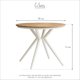 thumbnail image 4 of Mesa Redonda Macedonia Blanca Exterior 90 cm, 4 of 4