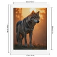 thumbnail image 2 of Paint By Numbers Kit for Adults Beginner - Wolf Sunset Forest Silhouette Wildlife DIY Canvas Painting Kits for Adults, Frameless Paint By Number for Adults for Home Wall Decor 16x20 Inch, 2 of 7