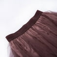 thumbnail image 4 of Lady ‘s Sexy Solid Color Mesh Irregular Elastic Tulle Bubble Skirt, 4 of 6