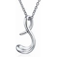 thumbnail image 1 of Personalize ABC Script Letter Alphabet Pendant Initial Necklace For Teen Women 14K Gold Plated .925 Sterling Silver, 1 of 6