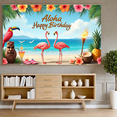 thumbnail image 6 of Beach Flamingo Banner Tropical Aloha Birthday Island Party Decor for Luau Celebration Summer Vacation Photo Booth, 6 of 7