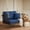 Blue, variant on Resenkos Porch Swing, Single Person Hanging Seat with Seat and Back Cushions-Navy, Hanging Outdoor Porch Swings for Garden, Backyard