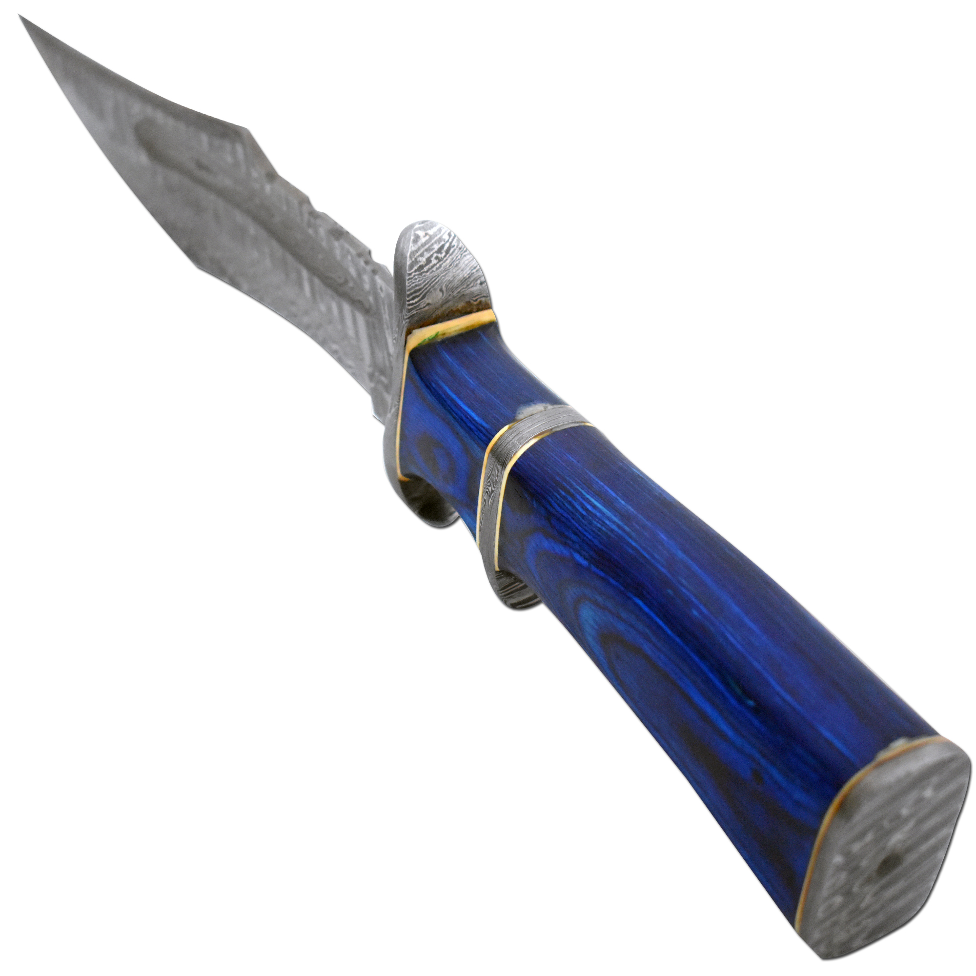 Old Ram Handmade Custom Damascus Hunting Bush-craft Knife with Sheath