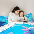 thumbnail image 5 of Homewish Kawaii Animal Salamander Full Size Comforter Sets 3-Piece for Boys Girls,Ocean Axolotl Bedding Comforter Set,Cartoon Marine Wildlife Lightweight Bedding Sets,Super Cozy Room Decor, 5 of 8