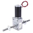 thumbnail image 1 of Worm Gear Motor Right and Left Hand Shaft Coaxial M8 Thread Speed Reduction 1280 Motor with FlangeSpeed Reduction Rate 670, 1 of 4