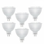 MR16 LED Bulbs, 40° 50W Equivalent, Dimmable 7W, 3000K Soft White Light Bulbs, 550 Lumens, Standard Size, MR16 LED, LED Spotlight, GU5.3 Base, UL-Listed, Energy Star Certified, (6-Pack)