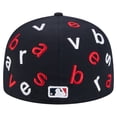 thumbnail image 4 of Men's New Era Navy Atlanta Braves Team Confetti 59FIFTY Fitted Hat, 4 of 6