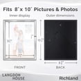 thumbnail image 7 of Langdon House 8x10 Silver Picture Frames, Modern Contemporary Style, 6 Pack, Richland Collection (US Company), 7 of 7