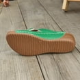 thumbnail image 5 of Miluxas Womens Solid Hollow Metal Buckle Fish Mouth Open Toe Slip-On Platform Wedge Slippers Casual Spring Summer Army Green 6.5(38), 5 of 9