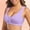 Light Purple, variant on Daolelai Women's Front Button Sports Bra Underwear Hollow Gathered Beautiful Back Underwear