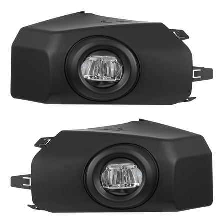 Sentra Foglight for 2007-2014 Toyota FJ Cruiser, LED Fog Lights, Clear Lens, Black Housing, White or Yellow/Blue Light, Direct Replacement, Easy Installation