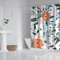 thumbnail image 2 of Pioneer Flower Floral Print Pattern Shower Curtain 84"x72" ,Bathroom Decorative Shower Curtains Set with 12 Hooks,Modern Waterproof Washable Shower Curtain, 2 of 6