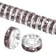 thumbnail image 1 of Paquete de 200 cuentas espaciadoras rondelle, cuentas sueltas de cristal de rhinestone checo de 0.31 pulgadas/8mm [Púrpura Claro], 1 of 6