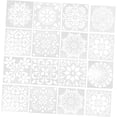 thumbnail image 1 of Plantilla de pintura de roca: menos de 3 años deben usar este producto bajo la supervisión de los padres. Juego de plantillas de dibujo de emparejamiento aleatorio de 48 piezas: obtendrá pla, 1 of 5