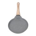 thumbnail image 1 of Frying Pan, Wooden Handle Design Flat Bottom Pot Specially Treated to Distribute Heat Evenly Nonstick Skillets Saving Energy Omelet Pan for Home Kitchen, 1 of 8