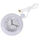 thumbnail image 4 of Water Resistant White Hanging Bathroom Clock, Small Digital Shower Rope Pendant without Battery, 4 of 5