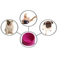 thumbnail image 2 of Dog Food Bowl Feeding Flat-Faced Dogs Pugs Bulldog Boxer Puppy Bull Slanted Pink, 2 of 6