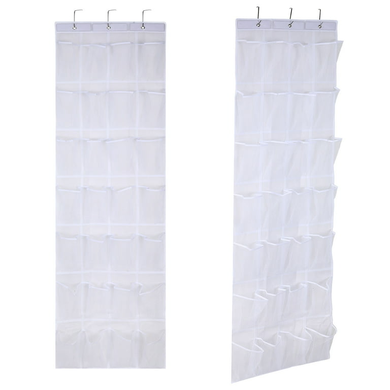 Qweryboo Hanging Shoe Rack and Organizer, 28 Mesh Pockets