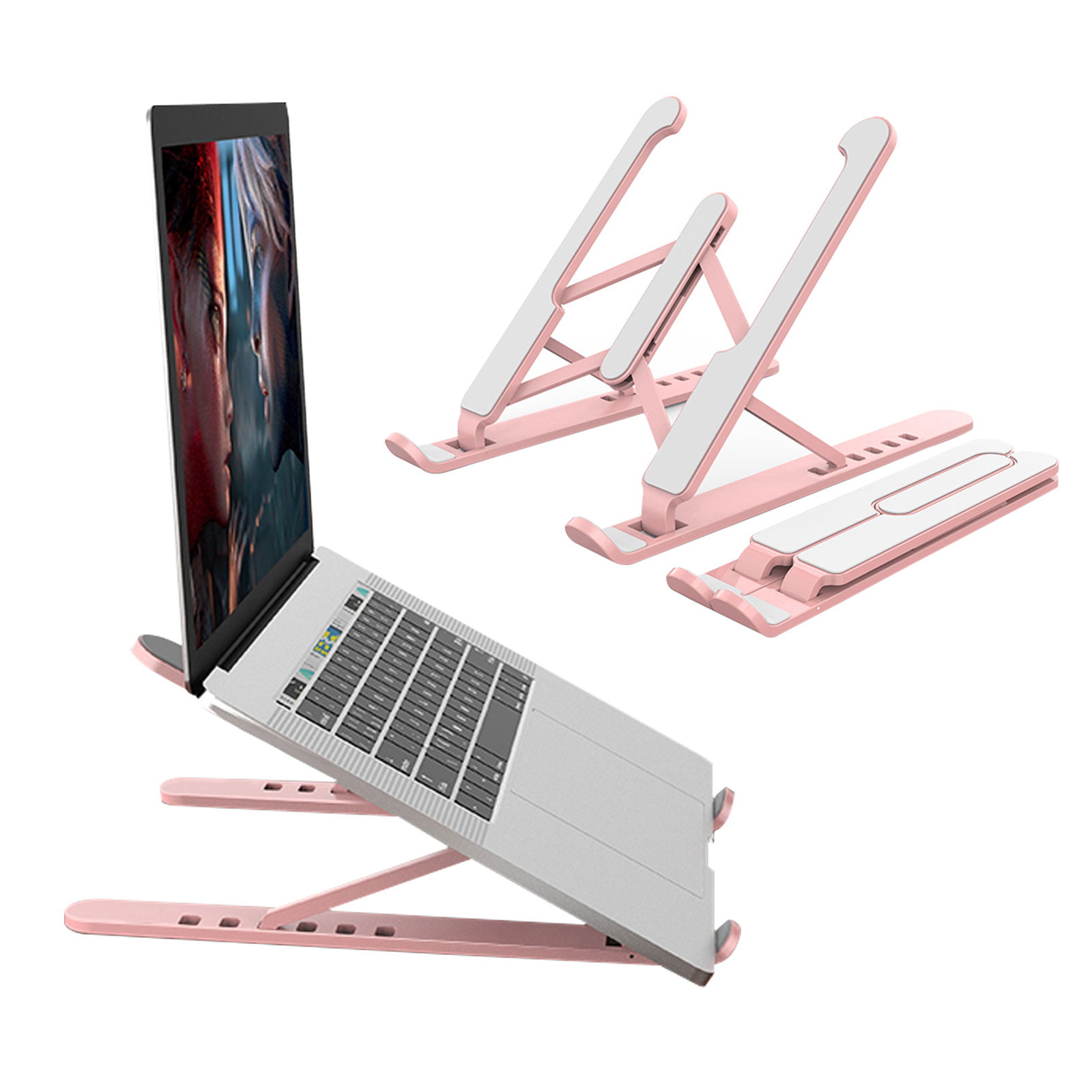 Aluminium Alloy Foldable Notebook Stand for 11-15.6 Inch Laptops and Tablets Ergonomic & Light Protable Laptop Stand Adjustable