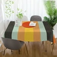 thumbnail image 5 of Yayeee Tablecloths for Rectangular Tables 54 x 54 inch Party Table Cover, Stripes and Circle, 5 of 6