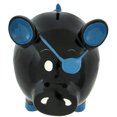 thumbnail image 2 of Black Pirate Pig Blue Skull & Crossbones Piggy Bank Large, 2 of 5